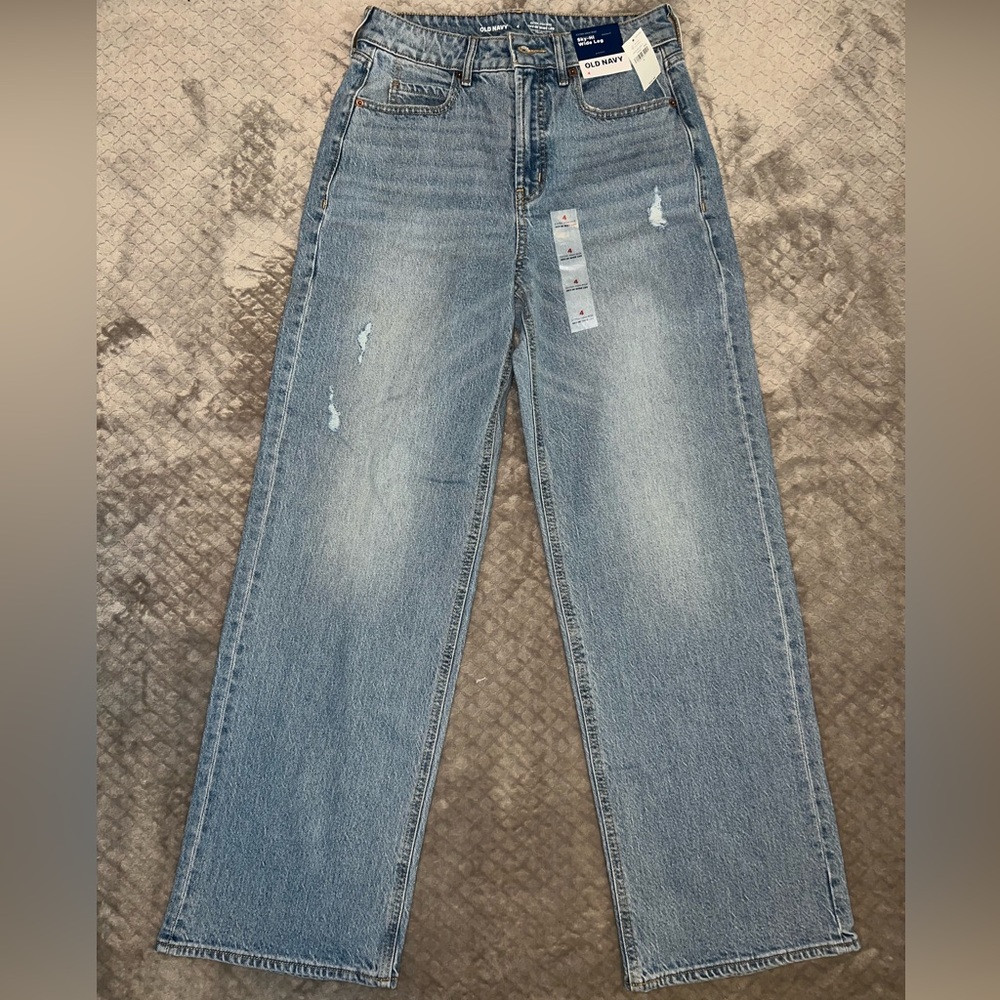NWT Old Navy Extra High-Rise Wide-Leg Denim Jeans